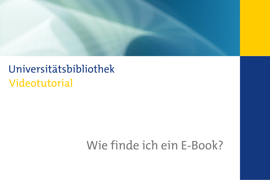 Digitale Bibliothek - Wie finde ich ein E-Book?
