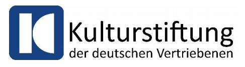 Logo_Kulurstiftung der deutschen Vertriebenen ©Kulturstiftung der deutschen Vertriebenen