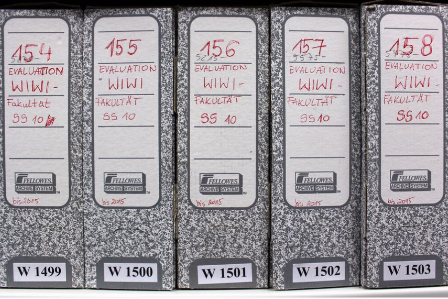 File folders of the Faculties